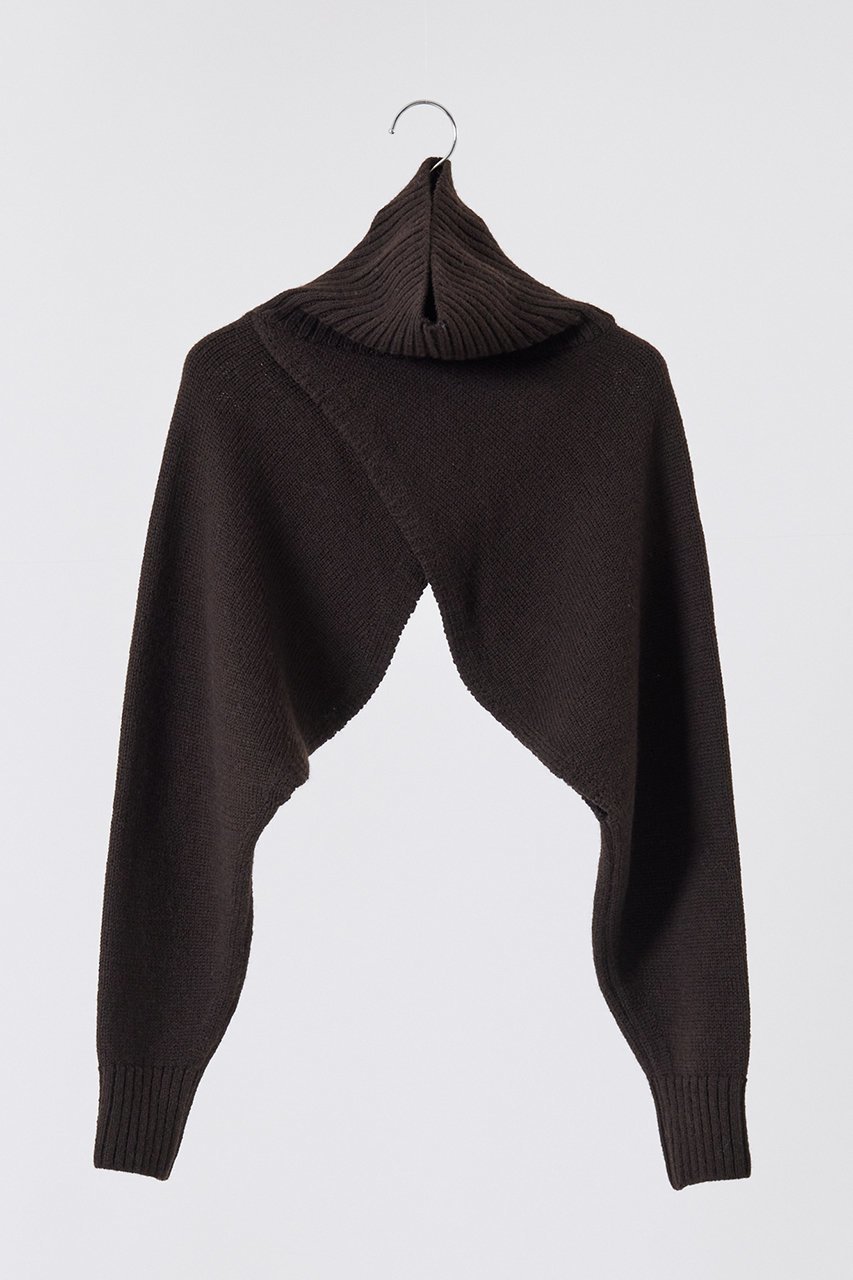 【ネテネ/NETENE】のタートルニットボレロ インテリア・キッズ・メンズ・レディースファッション・服の通販 founy(ファニー) 　ファッション　Fashion　レディースファッション　WOMEN　トップス・カットソー　Tops/Tshirt　ニット　Knit Tops　プルオーバー　Pullover　オーク|ID: prp329100004576613 ipo3291000000032412459
