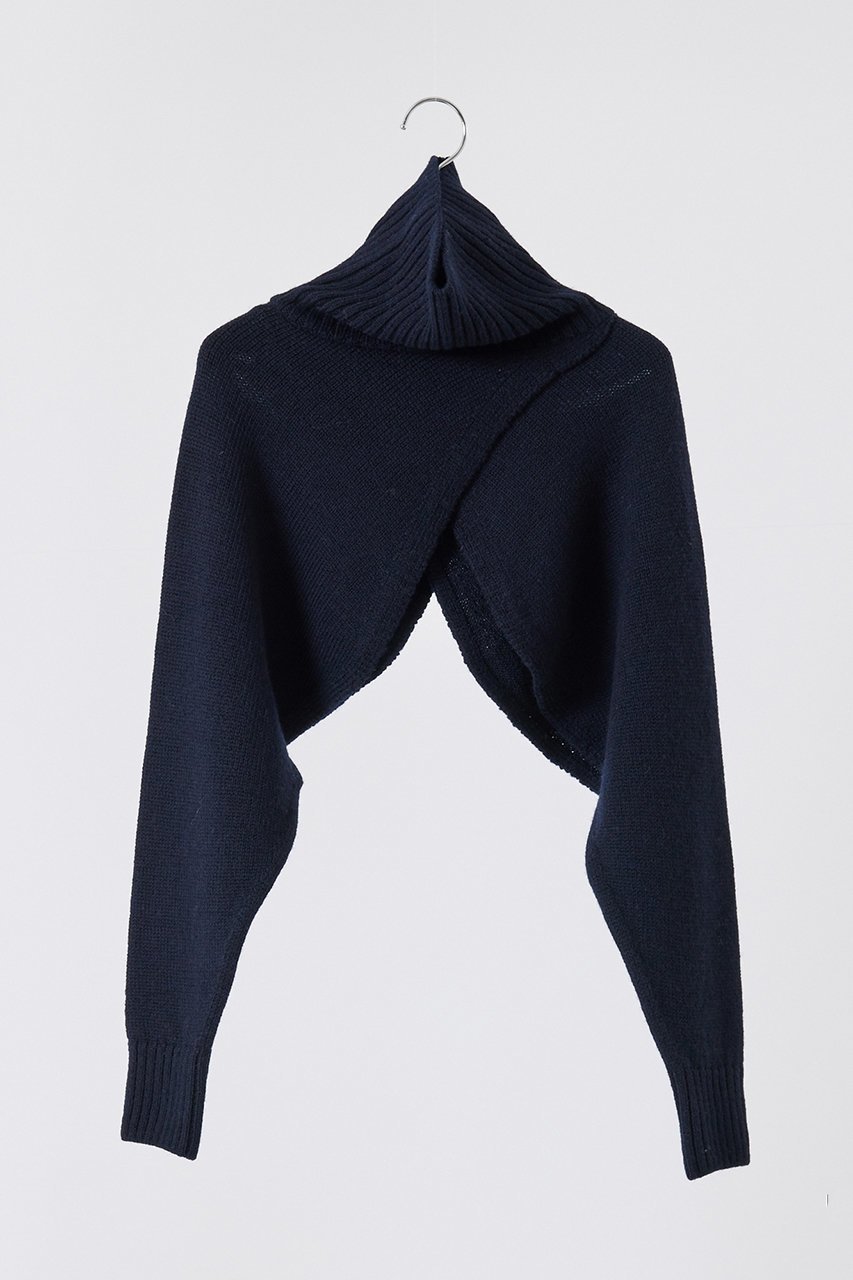 【ネテネ/NETENE】のタートルニットボレロ インテリア・キッズ・メンズ・レディースファッション・服の通販 founy(ファニー) 　ファッション　Fashion　レディースファッション　WOMEN　トップス・カットソー　Tops/Tshirt　ニット　Knit Tops　プルオーバー　Pullover　ディープシー|ID: prp329100004576613 ipo3291000000032412460
