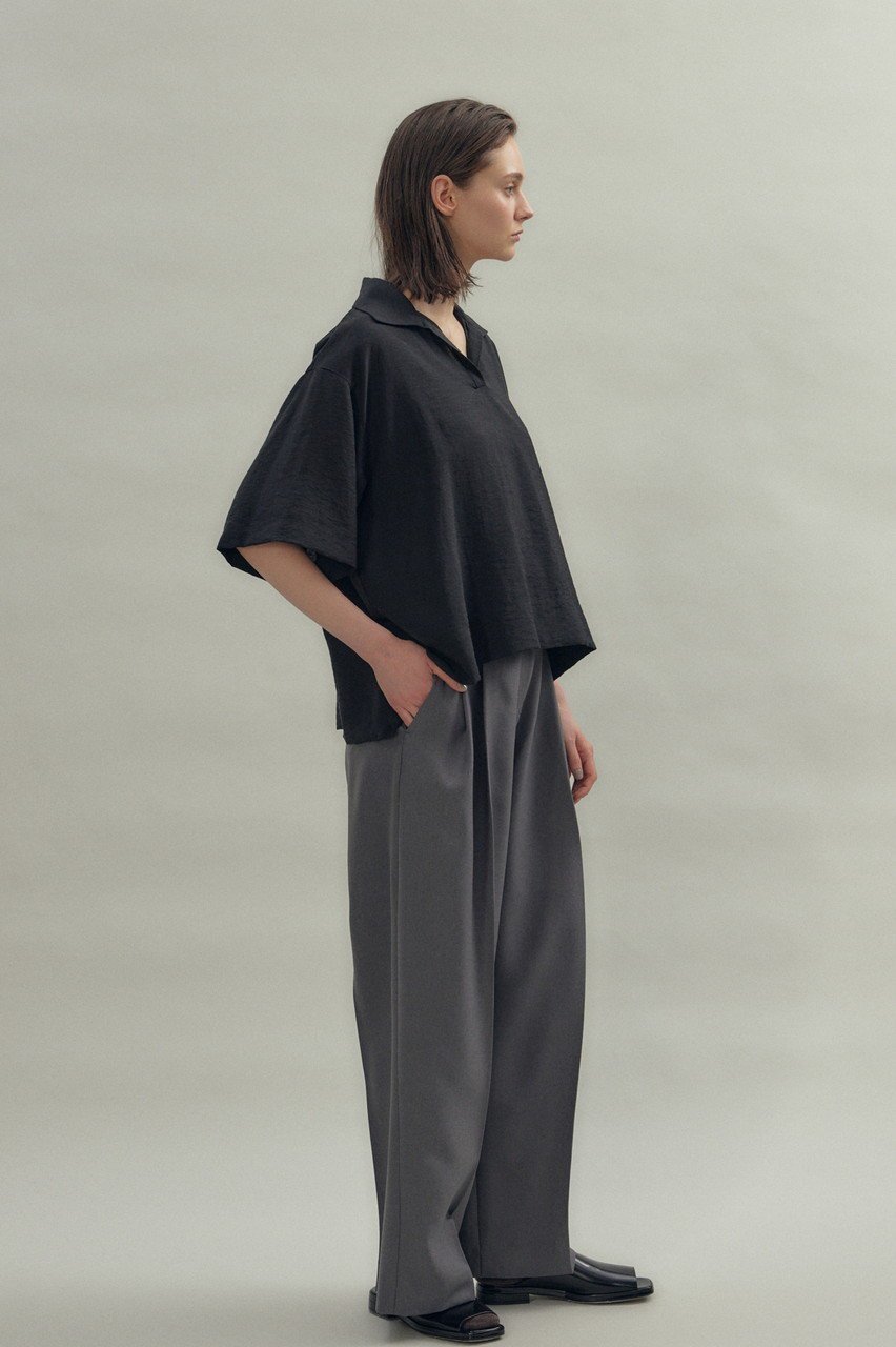 【フローレント/FLORENT】のオープンカラー ブラウス 人気、トレンドファッション・服の通販 founy(ファニー) 　ファッション　Fashion　レディースファッション　Fashion for Women　トップス・カットソー　Cut & Sew Tops　シャツ・ブラウス・オフィスカジュアル　Elegant Blouses & Button-Ups　ショート　Short, Short Length　スリーブ　Sleeve, Long Sleeve / Short Sleeve　センター　Center, Center Line　タンブラー　Tumbler, Travel Mug　ワイド　Wide, Wide Fit　エレガント 上品　Elegant　other-8|ID: prp329100004576620 ipo3291000000036080959