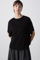 【ヒューエルミュージアム/hueLe Museum】の【hLM】ベアスムースカットソー 人気、トレンドファッション・服の通販 founy(ファニー) ファッション Fashion レディースファッション Fashion for Women トップス・カットソー Cut & Sew Tops シャツ・ブラウス・オフィスカジュアル Elegant Blouses & Button-Ups ロングTシャツ・Tシャツ Longline T-Shirts & Tees カットソー・ベーシックTシャツ Cut-and-Sewn Tops / Stretch Tees & Basics ショート Short, Short Length シンプル Simple, Minimal スリーブ Sleeve, Long Sleeve / Short Sleeve フレア Flare, Flared ベーシック Basic, Essential thumbnail ブラック|ID: prp329100004576623 ipo3291000000032967519