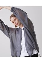 【ヒューエルミュージアム/hueLe Museum】の【hLM】シアーオーガンジーシャツジャケット グレー|ID:prp329100004576625