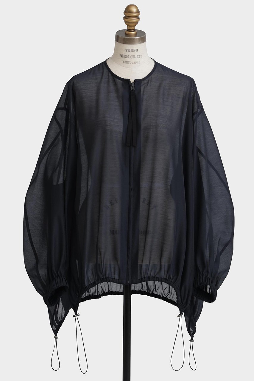 【ヒューエルミュージアム/hueLe Museum】の【hLM】シアーオーガンジーシャツジャケット 人気、トレンドファッション・服の通販 founy(ファニー) 　ファッション　Fashion　レディースファッション　Fashion for Women　アウター　Coat / Outerwear Collection　レディースジャケット・軽アウター　Jackets　オーガンジー　Organza Fabric　カーディガン　Cardigan, Knitwear　コンパクト　Compact, Small Size　ジップ　Zip, Zipper　ジャケット　Jacket, Outerwear　ドローストリング　Drawstring, Pull Cord　ブルゾン　Blouson, Bomber Jacket　エレガント 上品　Elegant　other-2|ID: prp329100004576625 ipo3291000000036922867