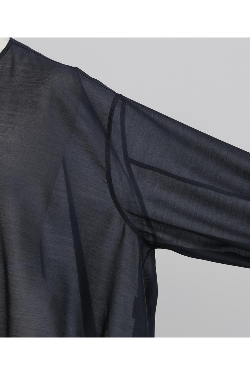 【ヒューエルミュージアム/hueLe Museum】の【hLM】シアーオーガンジーシャツジャケット 人気、トレンドファッション・服の通販 founy(ファニー) 　ファッション　Fashion　レディースファッション　Fashion for Women　アウター　Coat / Outerwear Collection　レディースジャケット・軽アウター　Jackets　オーガンジー　Organza Fabric　カーディガン　Cardigan, Knitwear　コンパクト　Compact, Small Size　ジップ　Zip, Zipper　ジャケット　Jacket, Outerwear　ドローストリング　Drawstring, Pull Cord　ブルゾン　Blouson, Bomber Jacket　エレガント 上品　Elegant　other-5|ID: prp329100004576625 ipo3291000000036922872