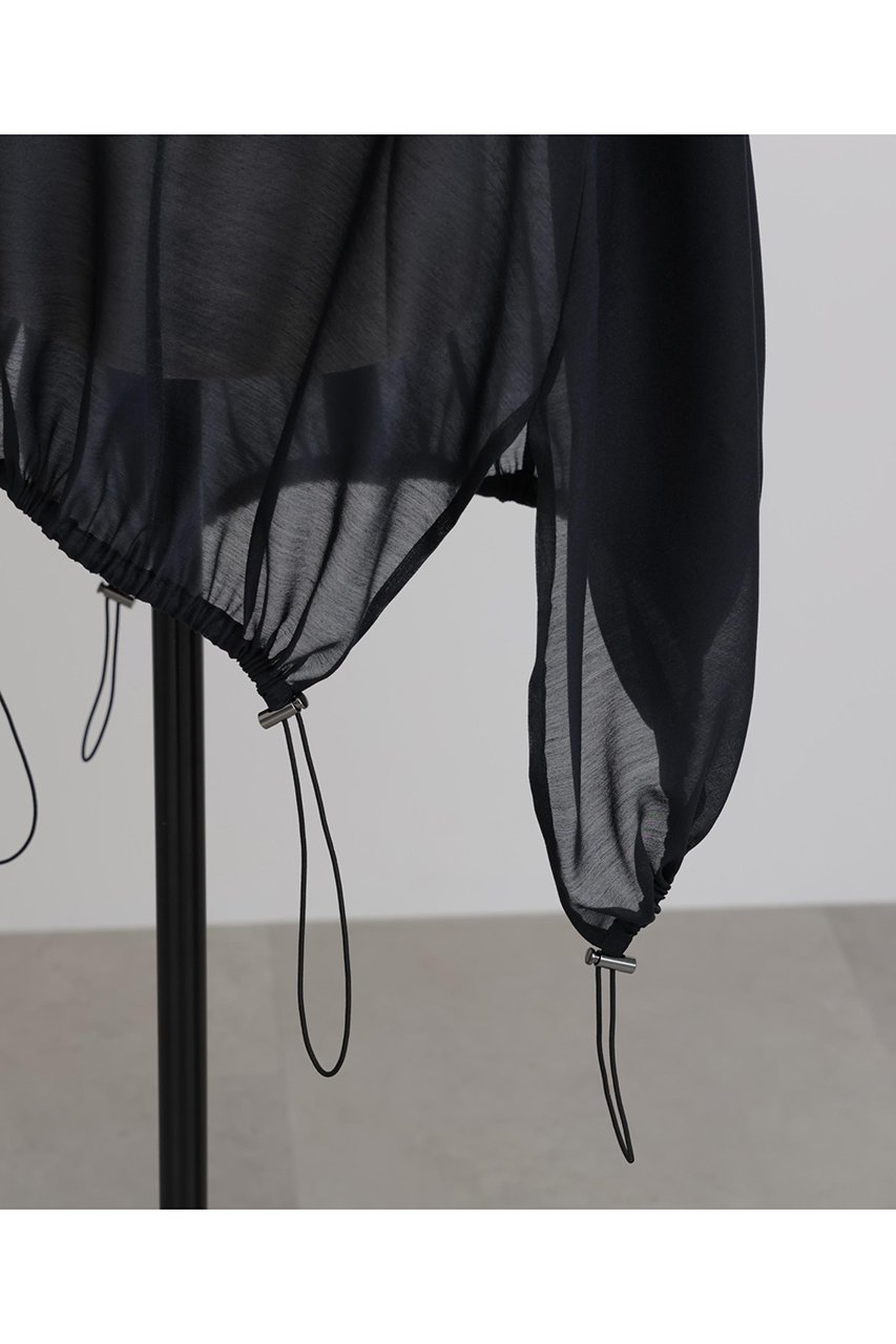 【ヒューエルミュージアム/hueLe Museum】の【hLM】シアーオーガンジーシャツジャケット 人気、トレンドファッション・服の通販 founy(ファニー) 　ファッション　Fashion　レディースファッション　Fashion for Women　アウター　Coat / Outerwear Collection　レディースジャケット・軽アウター　Jackets　オーガンジー　Organza Fabric　カーディガン　Cardigan, Knitwear　コンパクト　Compact, Small Size　ジップ　Zip, Zipper　ジャケット　Jacket, Outerwear　ドローストリング　Drawstring, Pull Cord　ブルゾン　Blouson, Bomber Jacket　エレガント 上品　Elegant　other-7|ID: prp329100004576625 ipo3291000000036922877