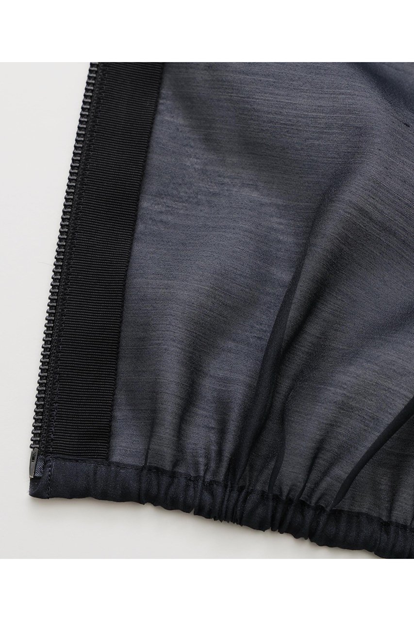 【ヒューエルミュージアム/hueLe Museum】の【hLM】シアーオーガンジーシャツジャケット 人気、トレンドファッション・服の通販 founy(ファニー) 　ファッション　Fashion　レディースファッション　Fashion for Women　アウター　Coat / Outerwear Collection　レディースジャケット・軽アウター　Jackets　オーガンジー　Organza Fabric　カーディガン　Cardigan, Knitwear　コンパクト　Compact, Small Size　ジップ　Zip, Zipper　ジャケット　Jacket, Outerwear　ドローストリング　Drawstring, Pull Cord　ブルゾン　Blouson, Bomber Jacket　エレガント 上品　Elegant　other-8|ID: prp329100004576625 ipo3291000000036922879