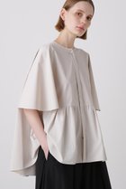 【ヒューエルミュージアム/hueLe Museum】の【hLM】タイプライターポンチョブラウス ベージュ|ID: prp329100004576627 ipo3291000000036391836