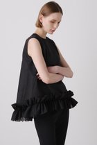 【ヒューエルミュージアム/hueLe Museum】の【hLM】シルキーオーガンジーブラウス 人気、トレンドファッション・服の通販 founy(ファニー) ファッション Fashion レディースファッション Fashion for Women トップス・カットソー Cut & Sew Tops キャミソール&ノースリーブ Camisoles & Sleeveless Tops シャツ・ブラウス・オフィスカジュアル Elegant Blouses & Button-Ups オーガンジー Organza Fabric ギャザー Gathered, Ruffled シアー Sheer, See-Through シルク Silk, 100% Silk シンプル Simple, Minimal ノースリーブ Sleeveless, No-Sleeve エレガント 上品 Elegant 軽量 Lightweight, Ultra Light thumbnail ブラック|ID: prp329100004576629 ipo3291000000036393574