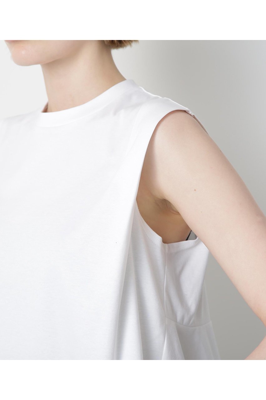 【ヒューエルミュージアム/hueLe Museum】の【STUMBLY】Back Peplum Jersey 人気、トレンドファッション・服の通販 founy(ファニー) 　ファッション　Fashion　レディースファッション　WOMEN　トップス・カットソー　Tops/Tshirt　キャミソール / ノースリーブ　No Sleeves　シャツ/ブラウス　Shirts/Blouses　ロング / Tシャツ　T-Shirts　カットソー　Cut and Sewn　キャミソール　Camisole　タンク　Tank　ノースリーブ　No Sleeve　ペプラム　Peplum　人気　Popularity　夏　Summer　定番　Standard　NEW・新作・新着・新入荷　New Arrivals　other-6|ID: prp329100004576630 ipo3291000000032412614