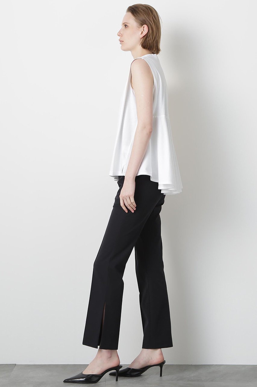 【ヒューエルミュージアム/hueLe Museum】の【STUMBLY】Back Peplum Jersey 人気、トレンドファッション・服の通販 founy(ファニー) 　ファッション　Fashion　レディースファッション　Fashion for Women　トップス・カットソー　Cut & Sew Tops　キャミソール&ノースリーブ　Camisoles & Sleeveless Tops　シャツ・ブラウス・オフィスカジュアル　Elegant Blouses & Button-Ups　ロングTシャツ・Tシャツ　Longline T-Shirts & Tees　カットソー・ベーシックTシャツ　Cut-and-Sewn Tops / Stretch Tees & Basics　キャミソール　Camisole, Spaghetti Strap Top　タンク　Tank Top, Sleeveless Top　ノースリーブ　Sleeveless, No-Sleeve　ペプラム　Peplum, Flared Hem　人気　Popular, Best Seller　夏　Summer　定番　Standard, Basic Item　other-4|ID: prp329100004576630 ipo3291000000032812094