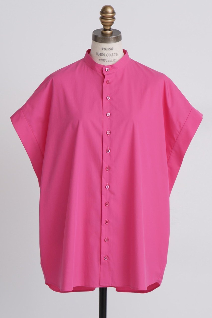 【ヒューエルミュージアム/hueLe Museum】の【STUMBLY】Big Cuff Blouse 人気、トレンドファッション・服の通販 founy(ファニー) 　ファッション　Fashion　レディースファッション　Fashion for Women　トップス・カットソー　Cut & Sew Tops　シャツ・ブラウス・オフィスカジュアル　Elegant Blouses & Button-Ups　クール　Cool, Chic　ショート　Short, Short Length　スリーブ　Sleeve, Long Sleeve / Short Sleeve　タイプライター　Typewriter Fabric, Crisp Cotton　フロント　Front, Front Design　エレガント 上品　Elegant　other-2|ID: prp329100004576635 ipo3291000000032812117