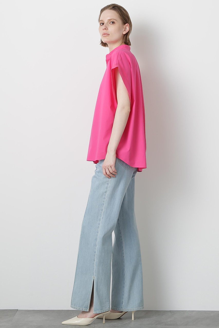 【ヒューエルミュージアム/hueLe Museum】の【STUMBLY】Big Cuff Blouse 人気、トレンドファッション・服の通販 founy(ファニー) 　ファッション　Fashion　レディースファッション　Fashion for Women　トップス・カットソー　Cut & Sew Tops　シャツ・ブラウス・オフィスカジュアル　Elegant Blouses & Button-Ups　クール　Cool, Chic　ショート　Short, Short Length　スリーブ　Sleeve, Long Sleeve / Short Sleeve　タイプライター　Typewriter Fabric, Crisp Cotton　フロント　Front, Front Design　エレガント 上品　Elegant　other-4|ID: prp329100004576635 ipo3291000000032812119