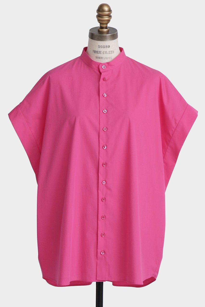 【ヒューエルミュージアム/hueLe Museum】の【STUMBLY】Big Cuff Blouse 人気、トレンドファッション・服の通販 founy(ファニー) 　ファッション　Fashion　レディースファッション　Fashion for Women　トップス・カットソー　Cut & Sew Tops　シャツ・ブラウス・オフィスカジュアル　Elegant Blouses & Button-Ups　クール　Cool, Chic　ショート　Short, Short Length　スリーブ　Sleeve, Long Sleeve / Short Sleeve　タイプライター　Typewriter Fabric, Crisp Cotton　フロント　Front, Front Design　エレガント 上品　Elegant　other-2|ID: prp329100004576635 ipo3291000000036393593