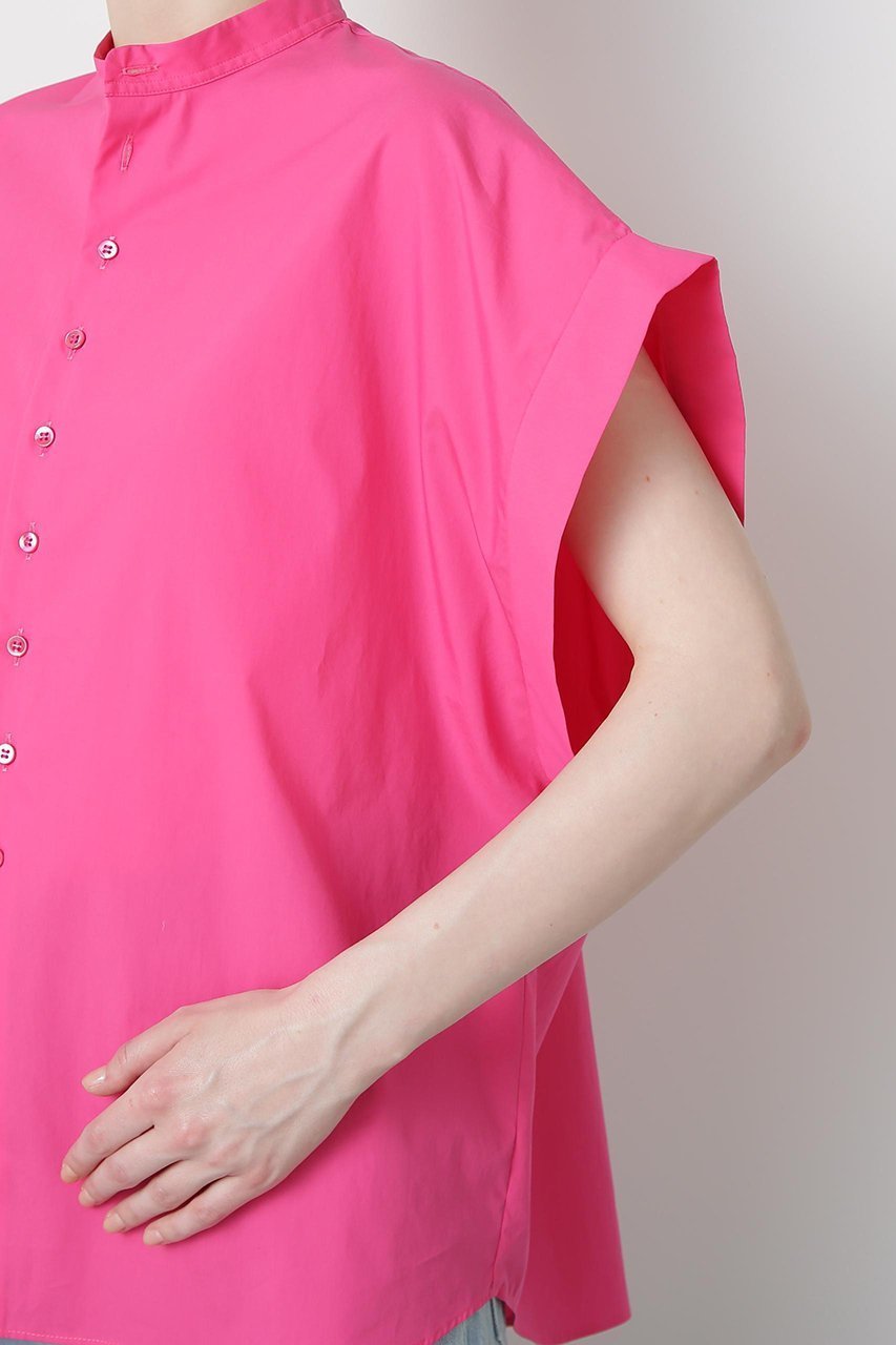 【ヒューエルミュージアム/hueLe Museum】の【STUMBLY】Big Cuff Blouse 人気、トレンドファッション・服の通販 founy(ファニー) 　ファッション　Fashion　レディースファッション　Fashion for Women　トップス・カットソー　Cut & Sew Tops　シャツ・ブラウス・オフィスカジュアル　Elegant Blouses & Button-Ups　クール　Cool, Chic　ショート　Short, Short Length　スリーブ　Sleeve, Long Sleeve / Short Sleeve　タイプライター　Typewriter Fabric, Crisp Cotton　フロント　Front, Front Design　エレガント 上品　Elegant　other-7|ID: prp329100004576635 ipo3291000000036393598