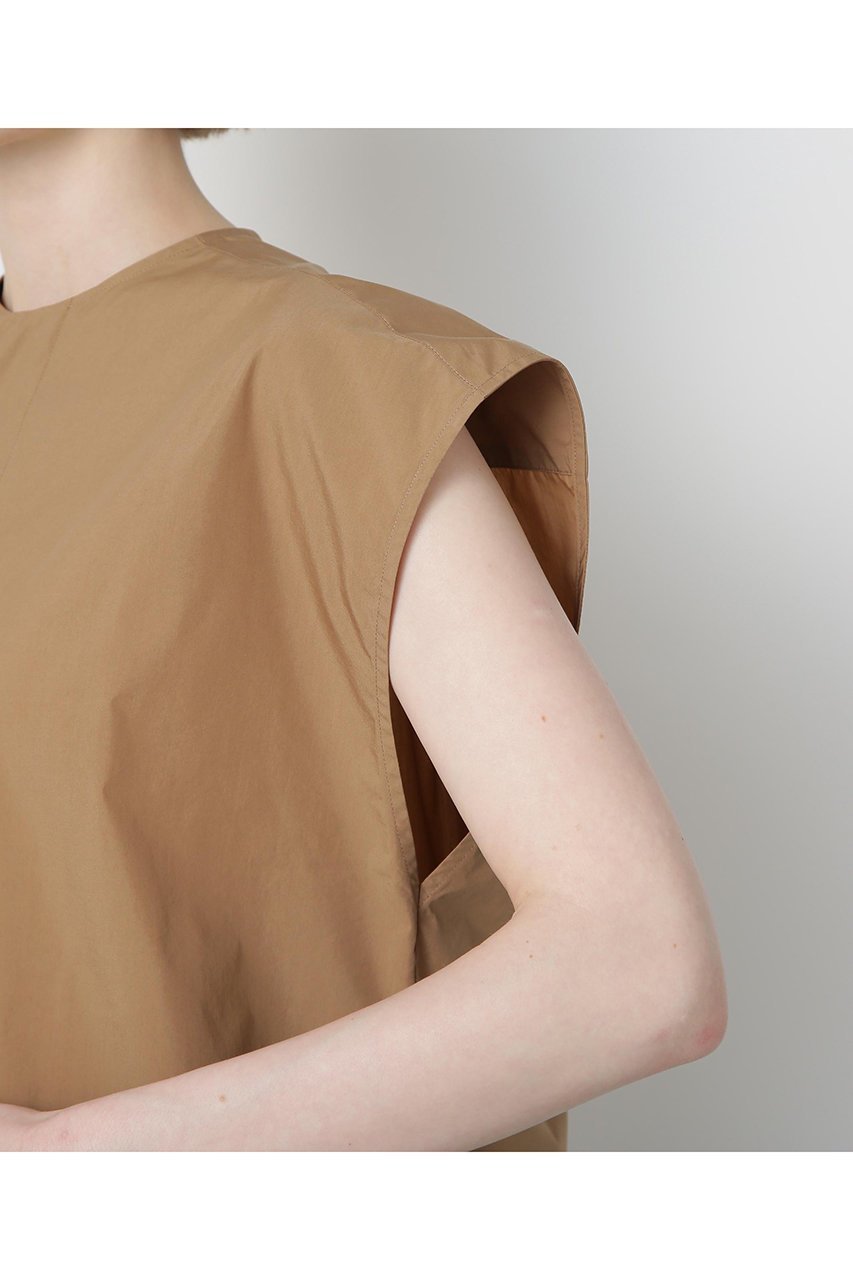 【ヒューエルミュージアム/hueLe Museum】の【STUMBLY】Roundneck Gilet Blouse 人気、トレンドファッション・服の通販 founy(ファニー) 　ファッション　Fashion　レディースファッション　WOMEN　アウター　Coat Outerwear　トップス・カットソー　Tops/Tshirt　シャツ/ブラウス　Shirts/Blouses　ベスト/ジレ　Gilets/Vests　ショート　Short　スリーブ　Sleeve　タフタ　Taffeta　フレンチ　French　フロント　Front　夏　Summer　NEW・新作・新着・新入荷　New Arrivals　other-6|ID: prp329100004576638 ipo3291000000032412665