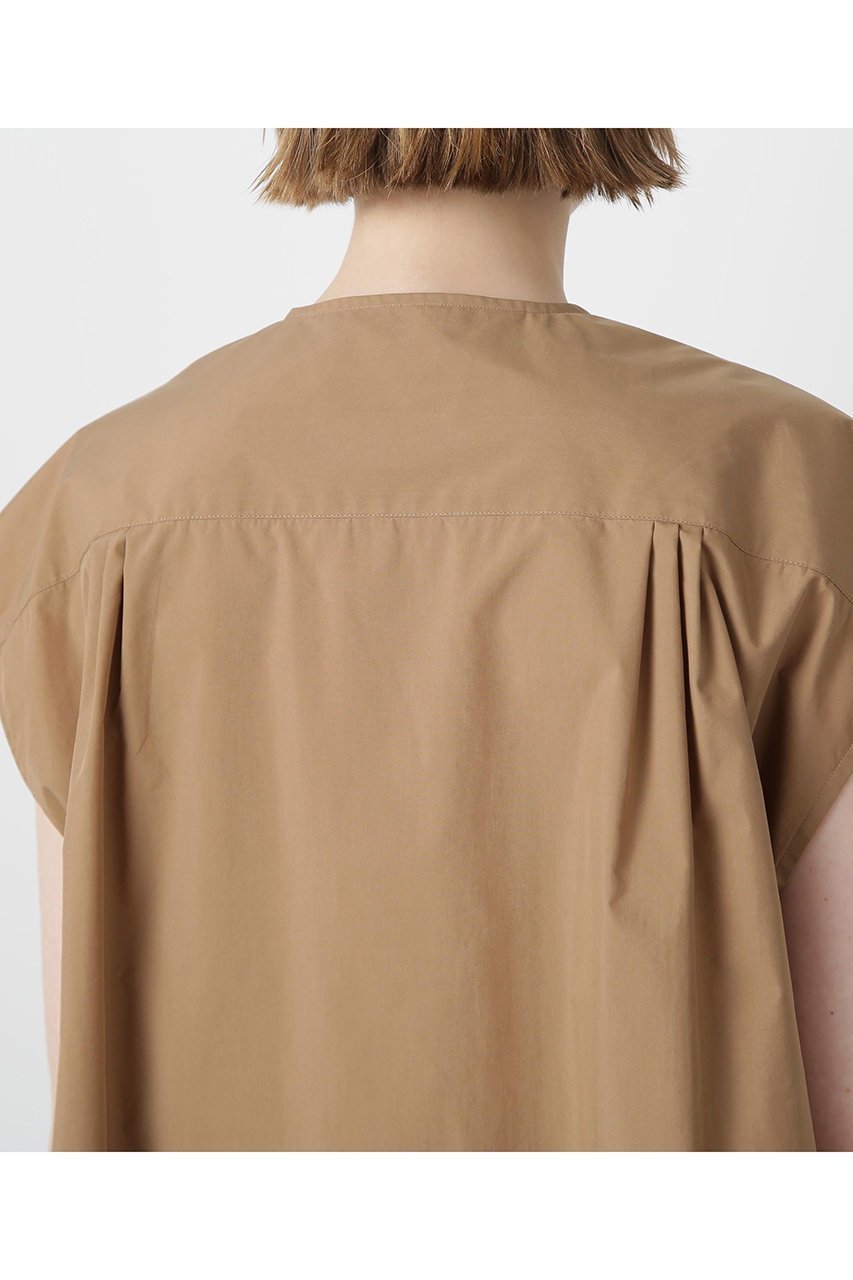 【ヒューエルミュージアム/hueLe Museum】の【STUMBLY】Roundneck Gilet Blouse 人気、トレンドファッション・服の通販 founy(ファニー) 　ファッション　Fashion　レディースファッション　WOMEN　アウター　Coat Outerwear　トップス・カットソー　Tops/Tshirt　シャツ/ブラウス　Shirts/Blouses　ベスト/ジレ　Gilets/Vests　ショート　Short　スリーブ　Sleeve　タフタ　Taffeta　フレンチ　French　フロント　Front　夏　Summer　NEW・新作・新着・新入荷　New Arrivals　other-8|ID: prp329100004576638 ipo3291000000032412668