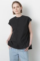 【ヒューエルミュージアム/hueLe Museum】の【STUMBLY】Roundneck Gilet Blouse ブラック|ID:prp329100004576638