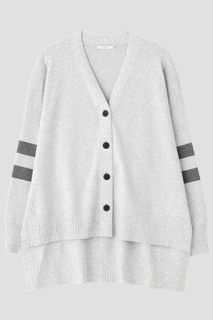 【ル フィル/LE PHIL】のオーバーサイズカーディガン インテリア・キッズ・メンズ・レディースファッション・服の通販 founy(ファニー) 　ファッション　Fashion　レディースファッション　WOMEN　トップス・カットソー　Tops/Tshirt　ニット　Knit Tops　カーディガン　Cardigans　カーディガン　Cardigan　スタンダード　Standard　スポーティ　Sporty　ベーシック　Basic　NEW・新作・新着・新入荷　New Arrivals　グレー|ID: prp329100004576640 ipo3291000000032412674