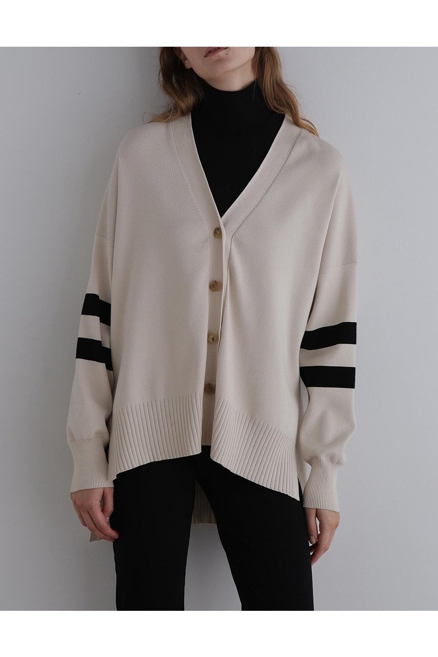 【ル フィル/LE PHIL】のオーバーサイズカーディガン 人気、トレンドファッション・服の通販 founy(ファニー) 　ファッション　Fashion　レディースファッション　WOMEN　トップス・カットソー　Tops/Tshirt　ニット　Knit Tops　カーディガン　Cardigans　カーディガン　Cardigan　スタンダード　Standard　スポーティ　Sporty　ベーシック　Basic　NEW・新作・新着・新入荷　New Arrivals　other-2|ID: prp329100004576640 ipo3291000000032412678