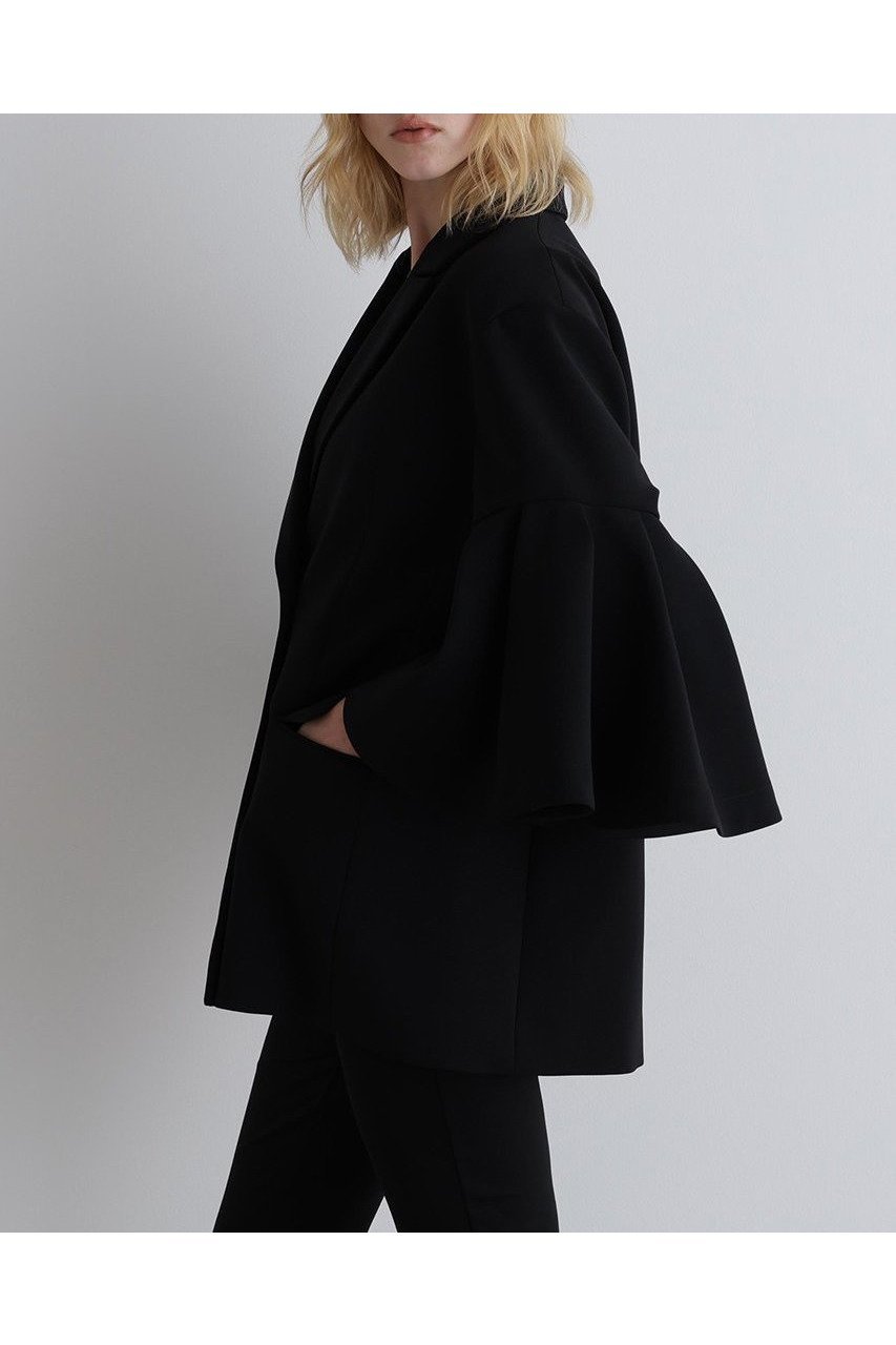 【ル フィル/LE PHIL】のコンフォートダブルクロスフレア袖ジャケット 人気、トレンドファッション・服の通販 founy(ファニー) 　ファッション　Fashion　レディースファッション　WOMEN　アウター　Coat Outerwear　ジャケット　Jackets　ジャケット　Jacket　ダブル　Double　フレア　Flare　ロング　Long　エレガント 上品　Elegant　今季　This Season　NEW・新作・新着・新入荷　New Arrivals　other-4|ID: prp329100004576643 ipo3291000000032412702
