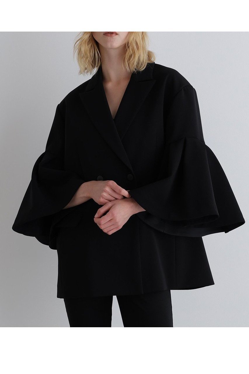 【ル フィル/LE PHIL】のコンフォートダブルクロスフレア袖ジャケット 人気、トレンドファッション・服の通販 founy(ファニー) 　ファッション　Fashion　レディースファッション　Fashion for Women　アウター　Coat / Outerwear Collection　レディースジャケット・軽アウター　Jackets　ジャケット　Jacket, Outerwear　ダブル　Double, Double-Breasted　フレア　Flare, Flared　ロング　Long, Long-Length　エレガント 上品　Elegant　今季　This Season, Current Season　other-2|ID: prp329100004576643 ipo3291000000033048309