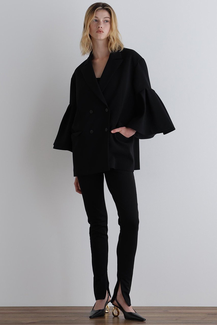 【ル フィル/LE PHIL】のコンフォートダブルクロスフレア袖ジャケット 人気、トレンドファッション・服の通販 founy(ファニー) 　ファッション　Fashion　レディースファッション　Fashion for Women　アウター　Coat / Outerwear Collection　レディースジャケット・軽アウター　Jackets　ジャケット　Jacket, Outerwear　ダブル　Double, Double-Breasted　フレア　Flare, Flared　ロング　Long, Long-Length　エレガント 上品　Elegant　今季　This Season, Current Season　other-3|ID: prp329100004576643 ipo3291000000035470488