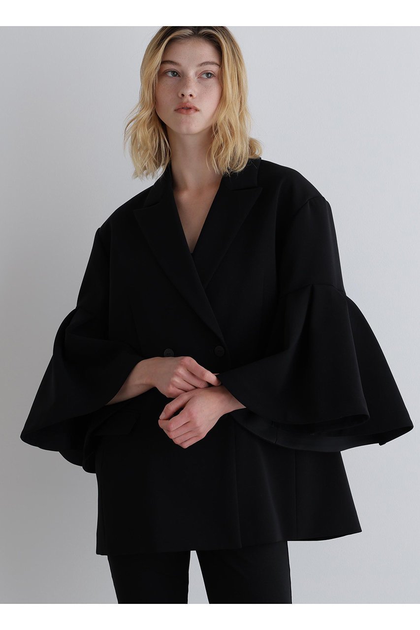 【ル フィル/LE PHIL】のコンフォートダブルクロスフレア袖ジャケット 人気、トレンドファッション・服の通販 founy(ファニー) 　ファッション　Fashion　レディースファッション　Fashion for Women　アウター　Coat / Outerwear Collection　レディースジャケット・軽アウター　Jackets　ジャケット　Jacket, Outerwear　ダブル　Double, Double-Breasted　フレア　Flare, Flared　ロング　Long, Long-Length　エレガント 上品　Elegant　今季　This Season, Current Season　other-2|ID: prp329100004576643 ipo3291000000035854101