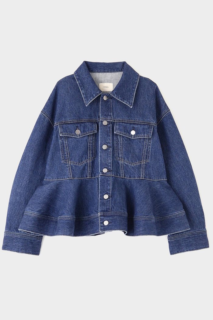 【ル フィル/LE PHIL】のデニムジャケット インテリア・キッズ・メンズ・レディースファッション・服の通販 founy(ファニー) https://founy.com/ ファッション Fashion レディースファッション Ladies' Fashion Online アウター Coat Outerwear ジャケット Jackets デニムジャケット Denim Jackets おすすめ Recommend ジャケット Jacket セットアップ Set Up デニム Denim ペプラム Peplum 再入荷 Restock/Back In Stock/Re Arrival 日本製 Made In Japan |ID: prp329100004576645 ipo3291000000032412711