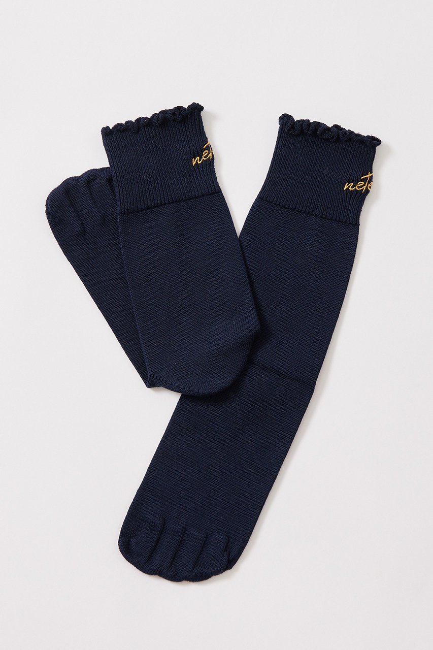 【ネテネ/NETENE】のシルクパーテーションソックス インテリア・キッズ・メンズ・レディースファッション・服の通販 founy(ファニー) 　ファッション　Fashion　レディースファッション　Ladies' Fashion Online　ソックス　Socks　レッグウェア　Legwear　シルク　Silk　ソックス　Socks　人気　Popularity　ディープシー|ID: prp329100004576651 ipo3291000000032412763