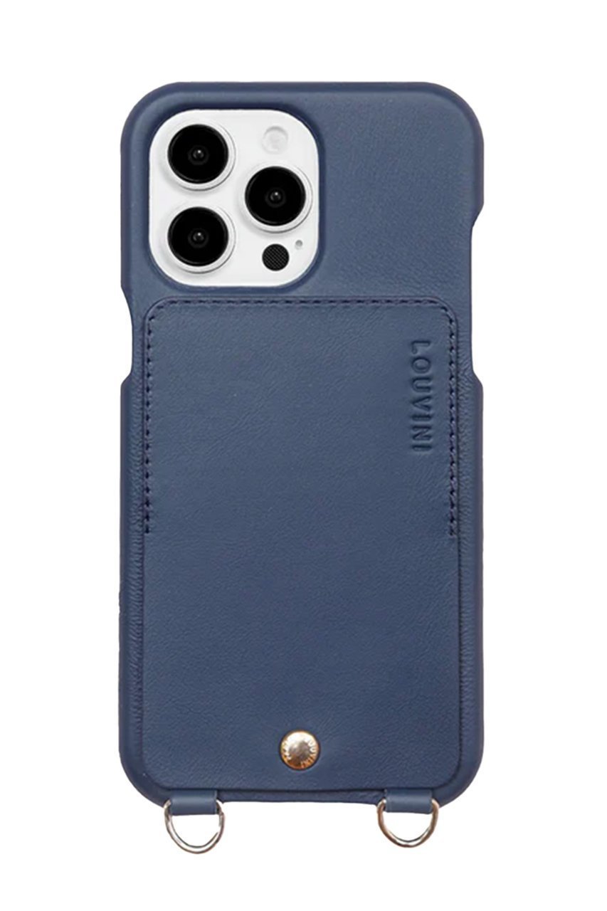 【ルヴィニ パリ/Louvini Paris】のiPhone15 スマホケース LOU インテリア・キッズ・メンズ・レディースファッション・服の通販 founy(ファニー) 　ファッション　Fashion　レディースファッション　Fashion for Women　iPhone アイフォーン　iPhone　なめらか　Smooth, Silky Texture　カメラ　Camera Accessories　スマホケース　Smartphone Case　ポケット　Pocket, Pocket Detail　NAVY|ID: prp329100004576653 ipo3291000000032412777