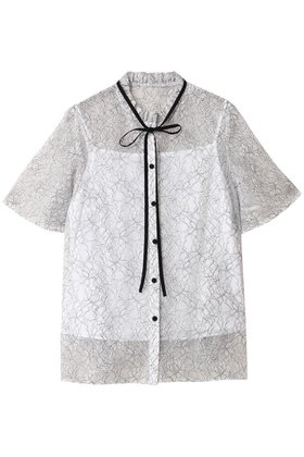【アルアバイル/allureville】 【Loulou Willoughby】レースリボンフレアスリーブブラウス人気、トレンドファッション・服の通販 founy(ファニー) ファッション Fashion レディースファッション WOMEN トップス・カットソー Tops/Tshirt シャツ/ブラウス Shirts/Blouses 2025年 2025 ショート Short スリーブ Sleeve フェミニン Feminine フレア Flare フロント Front リボン Ribbon レース Race エレガント 上品 Elegant 夏 Summer A/W・秋冬 Aw・Autumn/Winter・Fw・Fall-Winter |ID:prp329100004576657