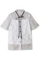 【アルアバイル/allureville】の【Loulou Willoughby】レースリボンフレアスリーブブラウス 人気、トレンドファッション・服の通販 founy(ファニー) ファッション Fashion レディースファッション WOMEN トップス・カットソー Tops/Tshirt シャツ/ブラウス Shirts/Blouses 2025年 2025 ショート Short スリーブ Sleeve フェミニン Feminine フレア Flare フロント Front リボン Ribbon レース Race エレガント 上品 Elegant 夏 Summer A/W・秋冬 Aw・Autumn/Winter・Fw・Fall-Winter |ID:prp329100004576657