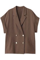 【アルアバイル/allureville】のスラブメッシュフレンチスリーブジャケット ブラウン|ID: prp329100004576666 ipo3291000000032631759