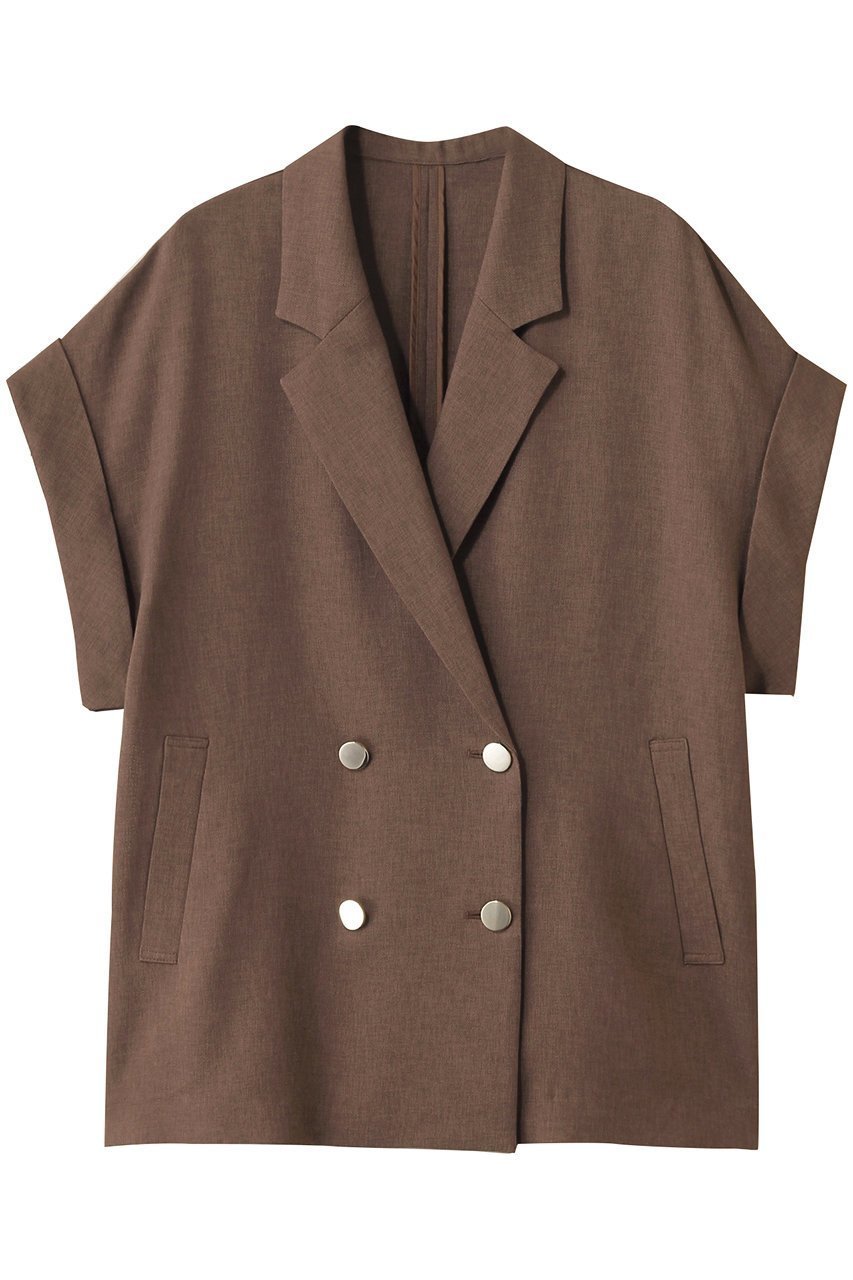 【アルアバイル/allureville】のスラブメッシュフレンチスリーブジャケット インテリア・キッズ・メンズ・レディースファッション・服の通販 founy(ファニー) 　ファッション　Fashion　レディースファッション　Fashion for Women　アウター　Coat / Outerwear Collection　レディースジャケット・軽アウター　Jackets　ジャケット　Jacket, Outerwear　メッシュ　Mesh, Net Fabric　エレガント 上品　Elegant　ブラウン|ID: prp329100004576666 ipo3291000000032631759
