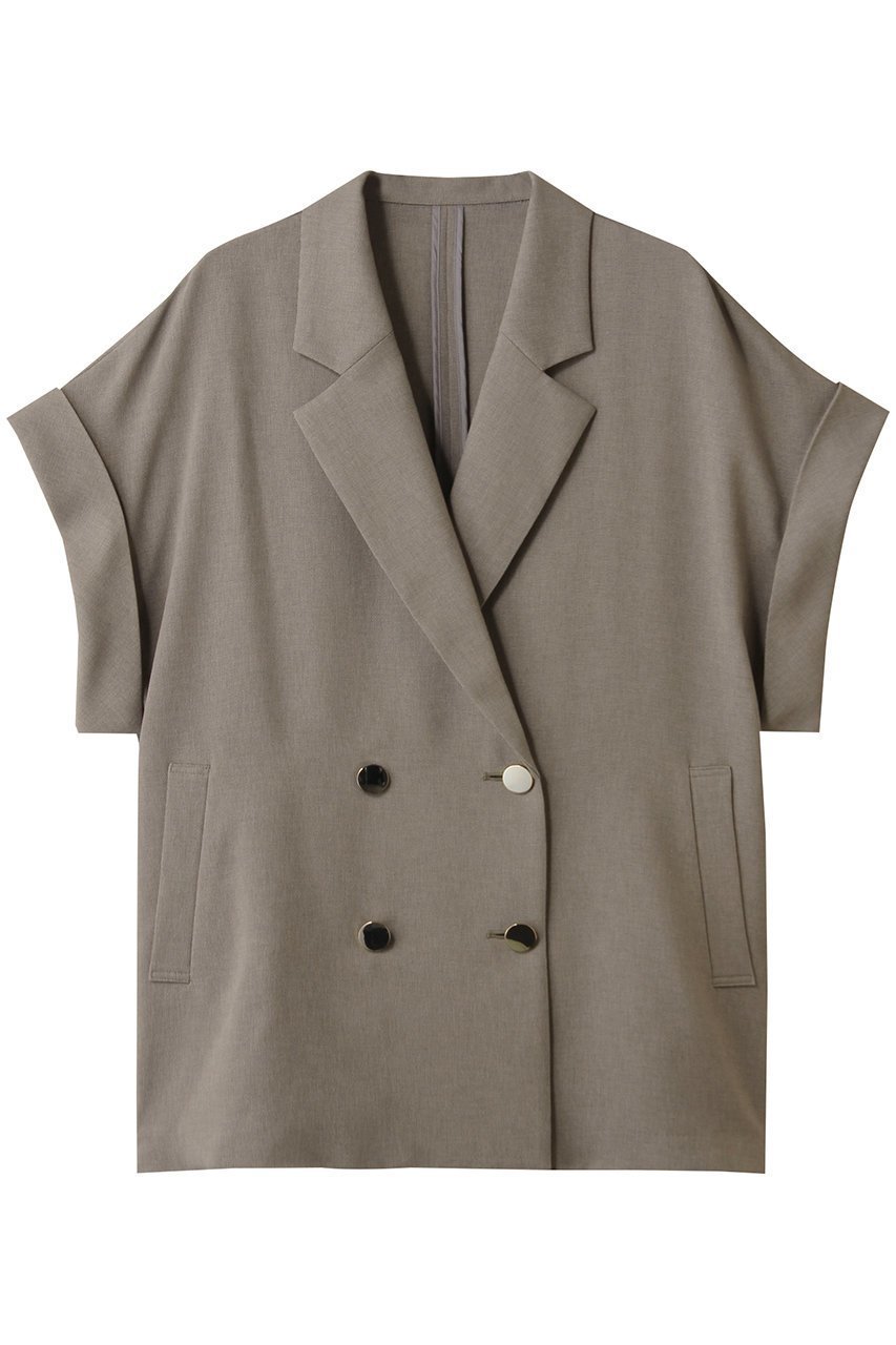 【アルアバイル/allureville】のスラブメッシュフレンチスリーブジャケット インテリア・キッズ・メンズ・レディースファッション・服の通販 founy(ファニー) 　ファッション　Fashion　レディースファッション　Fashion for Women　アウター　Coat / Outerwear Collection　レディースジャケット・軽アウター　Jackets　ジャケット　Jacket, Outerwear　メッシュ　Mesh, Net Fabric　エレガント 上品　Elegant　カーキ|ID: prp329100004576666 ipo3291000000033216940