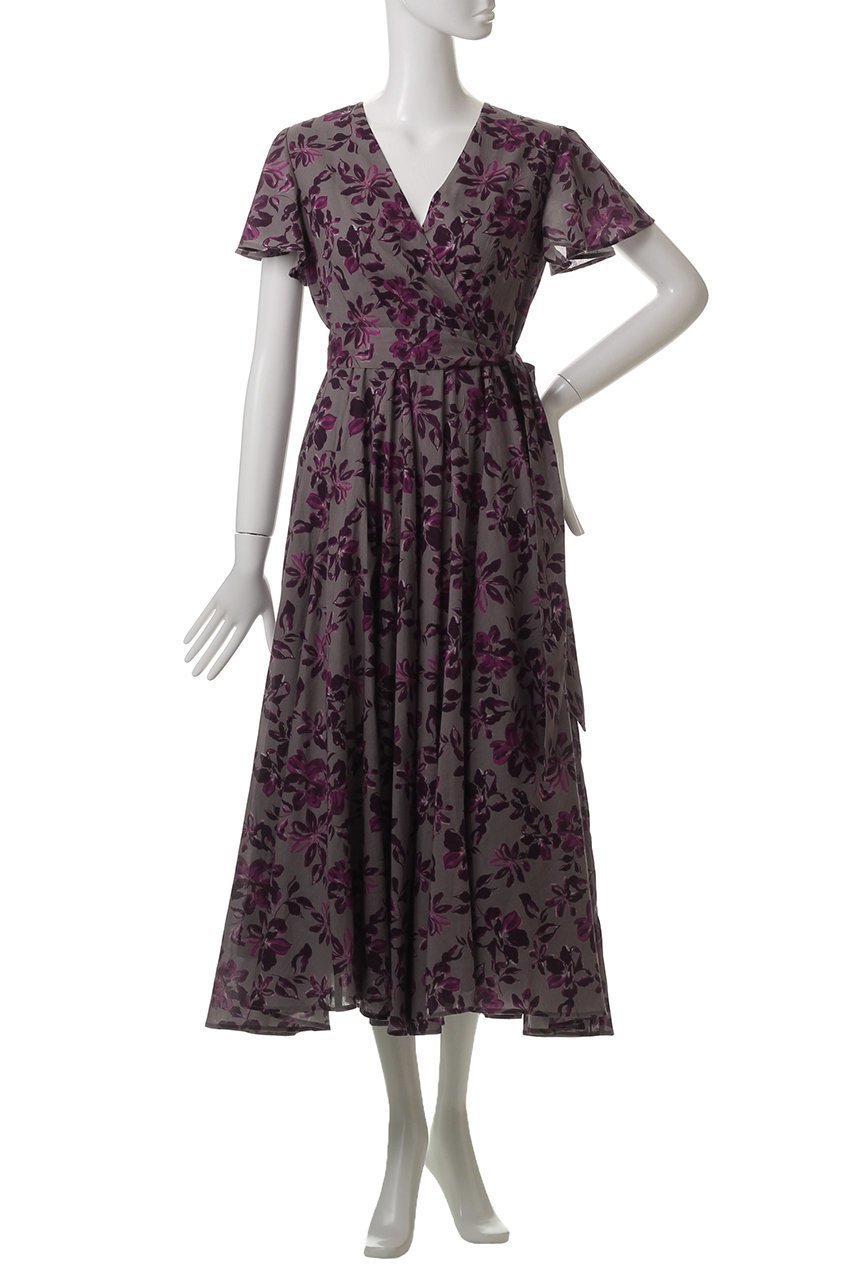 【マルティニーク/martinique】の【MARIHA】マドモアゼルのドレス 人気、トレンドファッション・服の通販 founy(ファニー) 　ファッション　Fashion　レディースファッション　Fashion for Women　ワンピース　Dresses　フォーマル・パーティードレス・結婚式用ドレス　Elegant & Casual Dresses　チュニック　Tunic Tops & Dresses　ジュエリー　Jewelry, Accessories　スリーブ　Sleeve, Long Sleeve / Short Sleeve　チュニック　Tunic, Long Top　ドレス　Dress, One-Piece　フラワー　Flower, Floral　フレア　Flare, Flared　プリント　Print, Printed Pattern　ロング　Long, Long-Length　エレガント 上品　Elegant　other-2|ID: prp329100004576674 ipo3291000000036178877