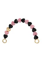 【ルヴィニ パリ/Louvini Paris】のハンドストラップ PETIT CUORE BLACK-PINK|ID: prp329100004576679 ipo3291000000032412947