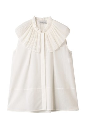 【デパリエ/DEPAREILLE】のVOILE PLEATS COLLAR ノースリーブブラウス 人気、トレンドファッション・服の通販 founy(ファニー) ファッション Fashion レディースファッション WOMEN トップス・カットソー Tops/Tshirt キャミソール / ノースリーブ No Sleeves シャツ/ブラウス Shirts/Blouses インナー Inner カーディガン Cardigan シアー Sheer ジャケット Jacket ノースリーブ No Sleeve プリーツ Pleats 夏 Summer NEW・新作・新着・新入荷 New Arrivals |ID:prp329100004576698