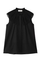 【デパリエ/DEPAREILLE】のVOILE PLEATS COLLAR ノースリーブブラウス ブラック|ID: prp329100004576698 ipo3291000000032413064