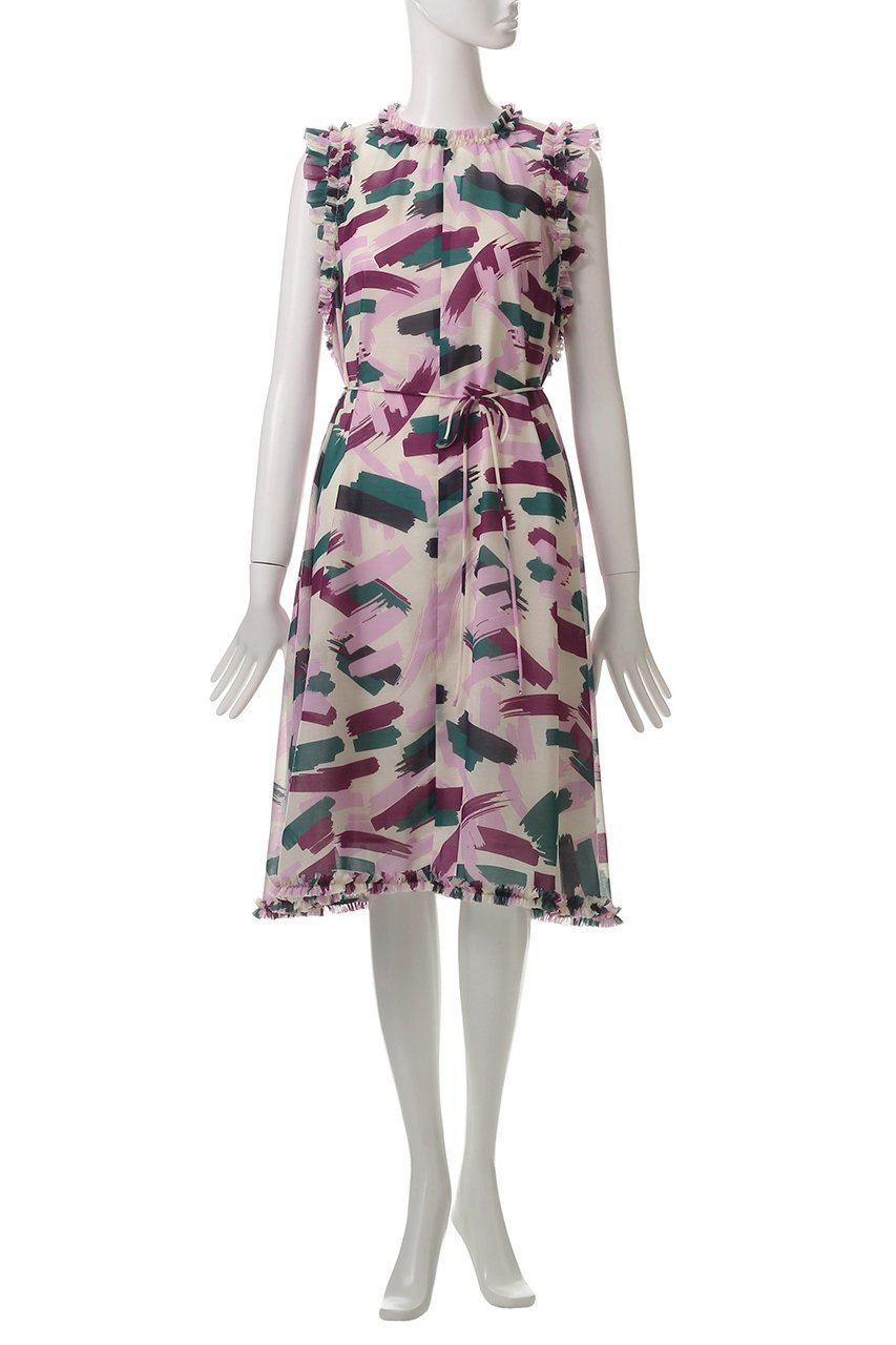 【アルアバイル/allureville】の【Loulou Willoughby】ブラッシュPTワンピース 人気、トレンドファッション・服の通販 founy(ファニー) 　ファッション　Fashion　レディースファッション　Fashion for Women　ワンピース　Dresses　チュニック　Tunic Tops & Dresses　チュニック　Tunic, Long Top　フェミニン　Feminine, Girly　フリル　Frill, Ruffle　リボン　Ribbon, Bow　ロング　Long, Long-Length　other-2|ID: prp329100004576705 ipo3291000000036233962