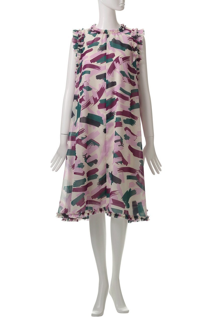 【アルアバイル/allureville】の【Loulou Willoughby】ブラッシュPTワンピース 人気、トレンドファッション・服の通販 founy(ファニー) 　ファッション　Fashion　レディースファッション　Fashion for Women　ワンピース　Dresses　チュニック　Tunic Tops & Dresses　チュニック　Tunic, Long Top　フェミニン　Feminine, Girly　フリル　Frill, Ruffle　リボン　Ribbon, Bow　ロング　Long, Long-Length　other-7|ID: prp329100004576705 ipo3291000000036233967