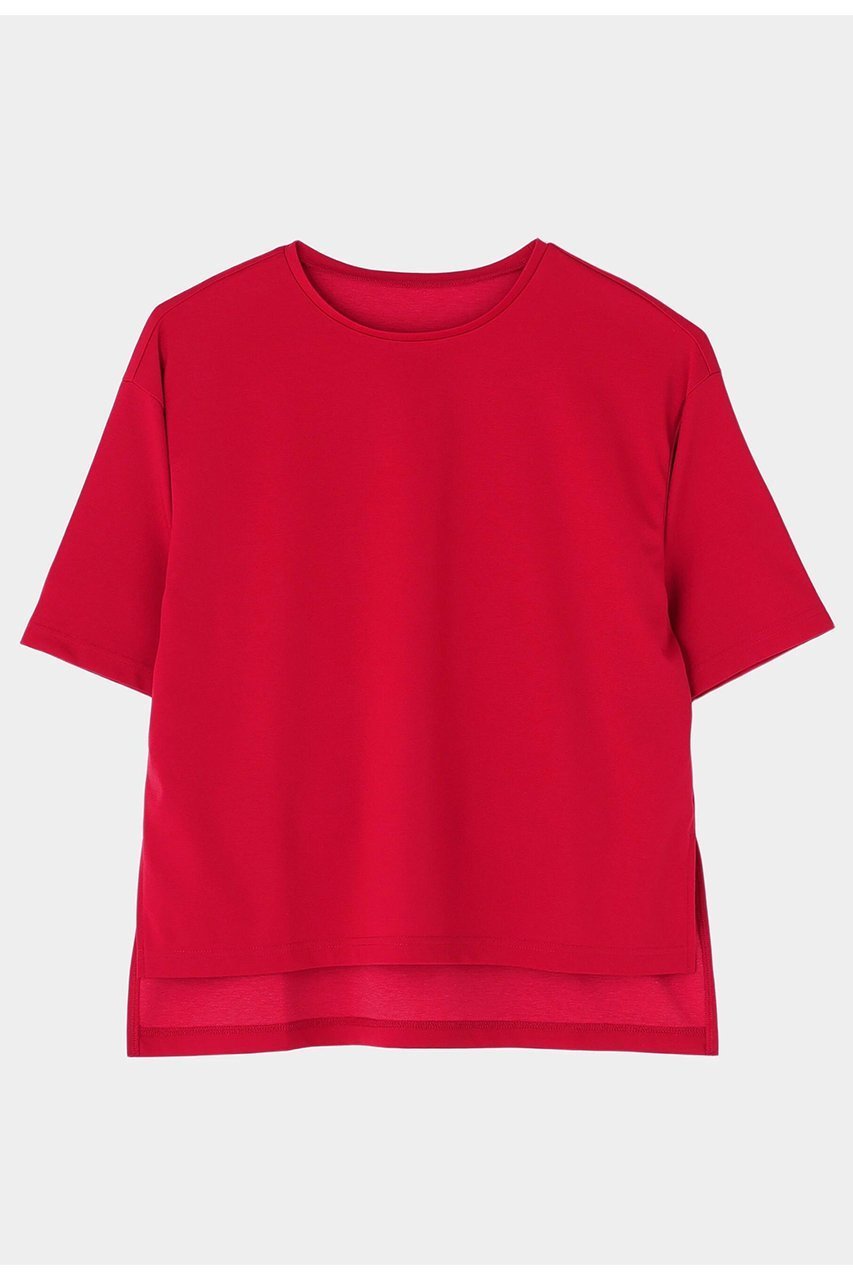【ル フィル/LE PHIL】のパーフェクトTコンパクトポンチ インテリア・キッズ・メンズ・レディースファッション・服の通販 founy(ファニー) 　ファッション　Fashion　レディースファッション　WOMEN　トップス・カットソー　Tops/Tshirt　シャツ/ブラウス　Shirts/Blouses　ロング / Tシャツ　T-Shirts　カットソー　Cut and Sewn　おすすめ　Recommend　コンパクト　Compact　ショート　Short　シンプル　Simple　ジャケット　Jacket　ジャージ　Jersey　スタンダード　Standard　ストレッチ　Stretch　スリット　Slit　スリーブ　Sleeve　セットアップ　Set Up　フィット　Fit　ベーシック　Basic　半袖　Short Sleeve　NEW・新作・新着・新入荷　New Arrivals　レッド|ID: prp329100004576707 ipo3291000000032413136
