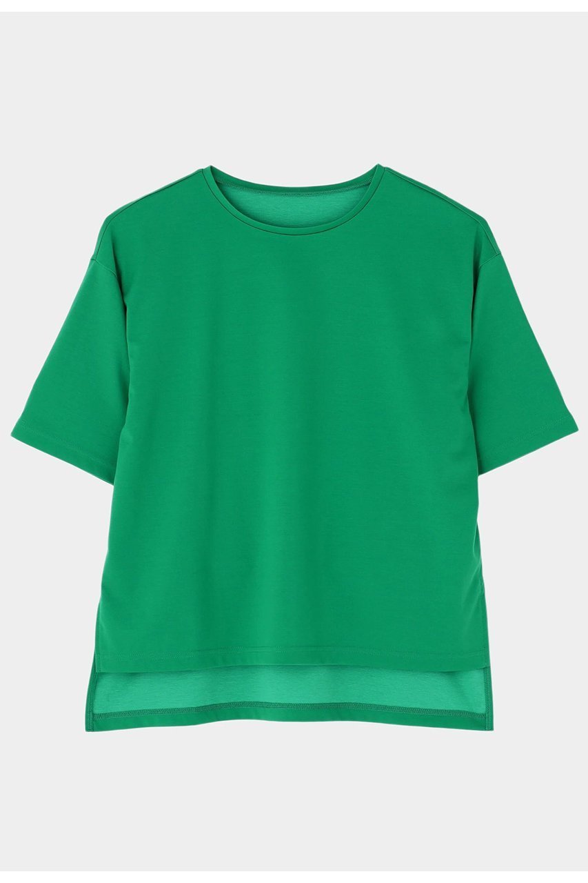 【ル フィル/LE PHIL】のパーフェクトTコンパクトポンチ インテリア・キッズ・メンズ・レディースファッション・服の通販 founy(ファニー) 　ファッション　Fashion　レディースファッション　Fashion for Women　トップス・カットソー　Cut & Sew Tops　シャツ・ブラウス・オフィスカジュアル　Elegant Blouses & Button-Ups　ロングTシャツ・Tシャツ　Longline T-Shirts & Tees　カットソー・ベーシックTシャツ　Cut-and-Sewn Tops / Stretch Tees & Basics　おすすめ　Recommended / Our Picks　コンパクト　Compact, Small Size　ショート　Short, Short Length　シンプル　Simple, Minimal　ジャケット　Jacket, Outerwear　スタンダード　Standard, Basic　ストレッチ　Stretch, Stretchy Fabric　スリット　Slit, Slit Detail　スリーブ　Sleeve, Long Sleeve / Short Sleeve　セットアップ　Set-Up, Coordinated Outfit　フィット　Fit, Slim Fit　ベーシック　Basic, Essential　半袖　Short Sleeve, Half Sleeve　グリーン|ID: prp329100004576707 ipo3291000000032814424