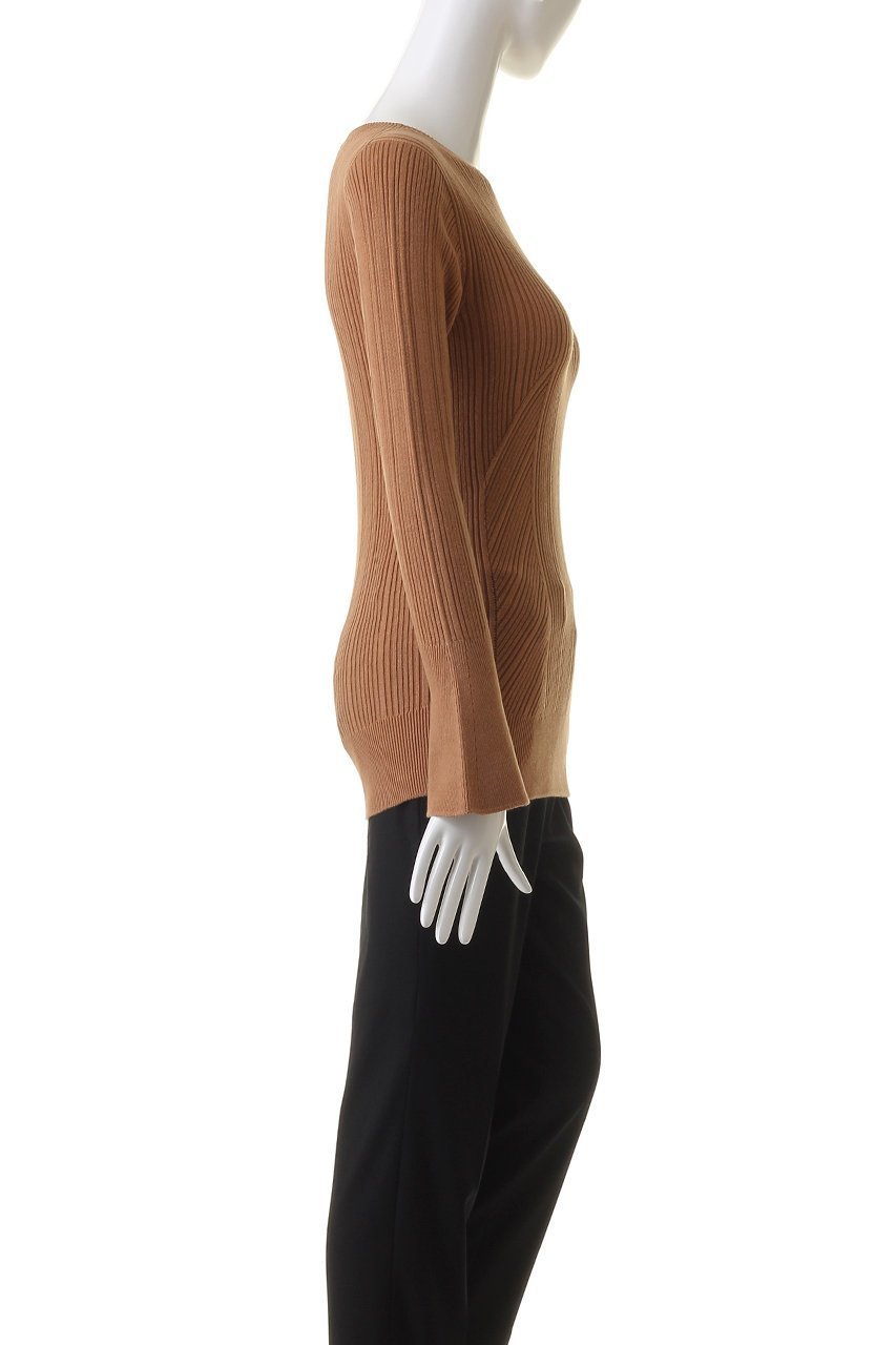 【ネテネ/NETENE】のFIKAランダムリブニット ロングフレアスリーブ 人気、トレンドファッション・服の通販 founy(ファニー) 　ファッション　Fashion　レディースファッション　WOMEN　トップス・カットソー　Tops/Tshirt　ニット　Knit Tops　シャツ/ブラウス　Shirts/Blouses　ロング / Tシャツ　T-Shirts　カットソー　Cut and Sewn　インナー　Inner　シンプル　Simple　スリーブ　Sleeve　フレア　Flare　フロント　Front　リブニット　Rib Knit　ロング　Long　other-3|ID: prp329100004576708 ipo3291000000032413145