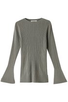 【ネテネ/NETENE】のFIKAランダムリブニット ロングフレアスリーブ オリーブ|ID: prp329100004576708 ipo3291000000034462771