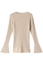 【ネテネ/NETENE】のFIKAランダムリブニット ロングフレアスリーブ ナチュラル|ID: prp329100004576708 ipo3291000000035973715