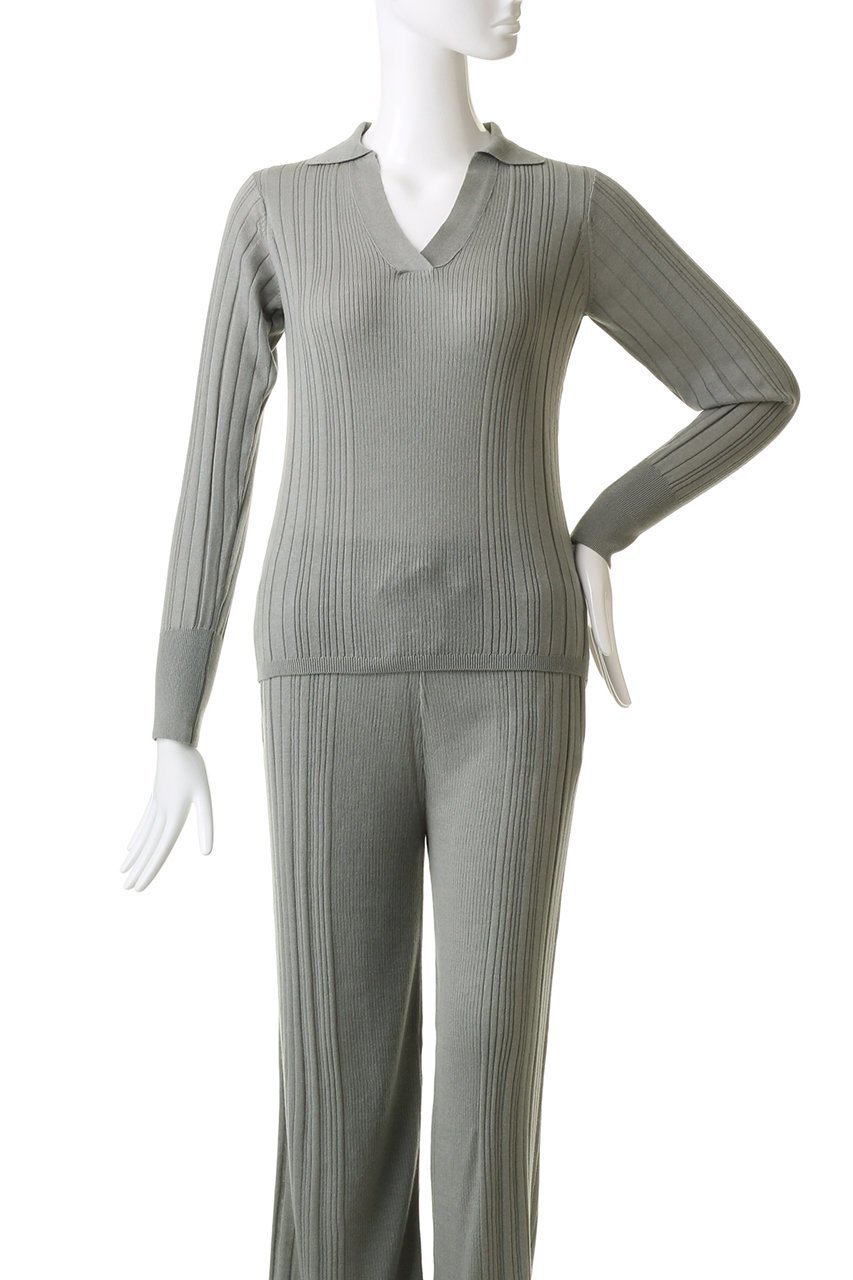 【ネテネ/NETENE】のFIKAランダムリブニットポロ 人気、トレンドファッション・服の通販 founy(ファニー) 　ファッション　Fashion　レディースファッション　WOMEN　トップス・カットソー　Tops/Tshirt　ニット　Knit Tops　プルオーバー　Pullover　インナー　Inner　ランダム　Random　リブニット　Rib Knit　リラックス　Relax　再入荷　Restock/Back In Stock/Re Arrival　other-2|ID: prp329100004576710 ipo3291000000032413167