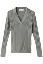 【ネテネ/NETENE】のFIKAランダムリブニットポロ 人気、トレンドファッション・服の通販 founy(ファニー) ファッション Fashion レディースファッション Fashion for Women トップス・カットソー Cut & Sew Tops ニット Knit Tops & Sweaters カジュアルプルオーバー・ニットトップス Pullovers & Knit Tops / Casual Pullovers インナー Innerwear ランダム Random, Irregular リブニット Rib Knit, Ribbed Knit リラックス Relax, Relaxed Fit thumbnail オリーブ|ID: prp329100004576710 ipo3291000000035728789