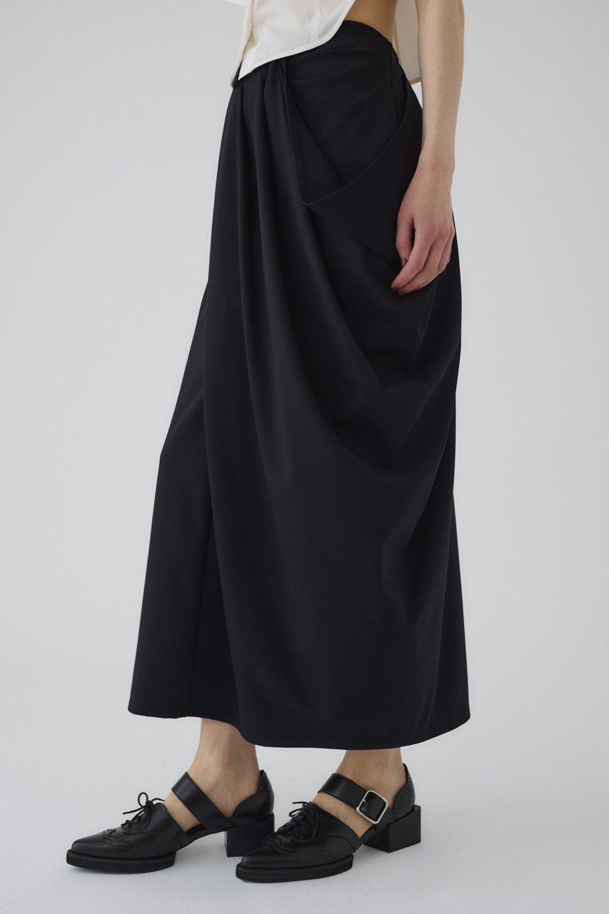 【リムアーク/RIM.ARK】のCut drape SK/スカート 人気、トレンドファッション・服の通販 founy(ファニー) 　ファッション　Fashion　レディースファッション　Fashion for Women　スカート　Skirts　ロングスカート　Long Skirts / Maxi & Midi Skirts　おすすめ　Recommended / Our Picks　アシンメトリー　Asymmetrical Style　カットソー　Cut and Sewn Top　スマート　Smart, Elegant　セットアップ　Set-Up, Coordinated Outfit　ドレープ　Drape, Draping Fabric　モダン　Modern, Contemporary　ロング　Long, Long-Length　other-3|ID: prp329100004577574 ipo3291000000035858809