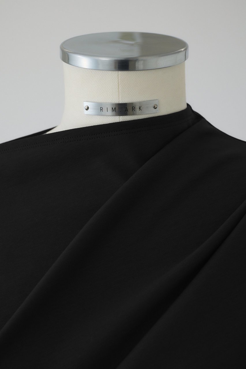 【リムアーク/RIM.ARK】のAsymmetry tuck cut tops/トップス 人気、トレンドファッション・服の通販 founy(ファニー) 　ファッション　Fashion　レディースファッション　Fashion for Women　トップス・カットソー　Cut & Sew Tops　シャツ・ブラウス・オフィスカジュアル　Elegant Blouses & Button-Ups　ロングTシャツ・Tシャツ　Longline T-Shirts & Tees　カットソー・ベーシックTシャツ　Cut-and-Sewn Tops / Stretch Tees & Basics　アシンメトリー　Asymmetrical Style　カットソー　Cut and Sewn Top　ショート　Short, Short Length　スマート　Smart, Elegant　スリーブ　Sleeve, Long Sleeve / Short Sleeve　セットアップ　Set-Up, Coordinated Outfit　ドレープ　Drape, Draping Fabric　モダン　Modern, Contemporary　other-5|ID: prp329100004577576 ipo3291000000035790240