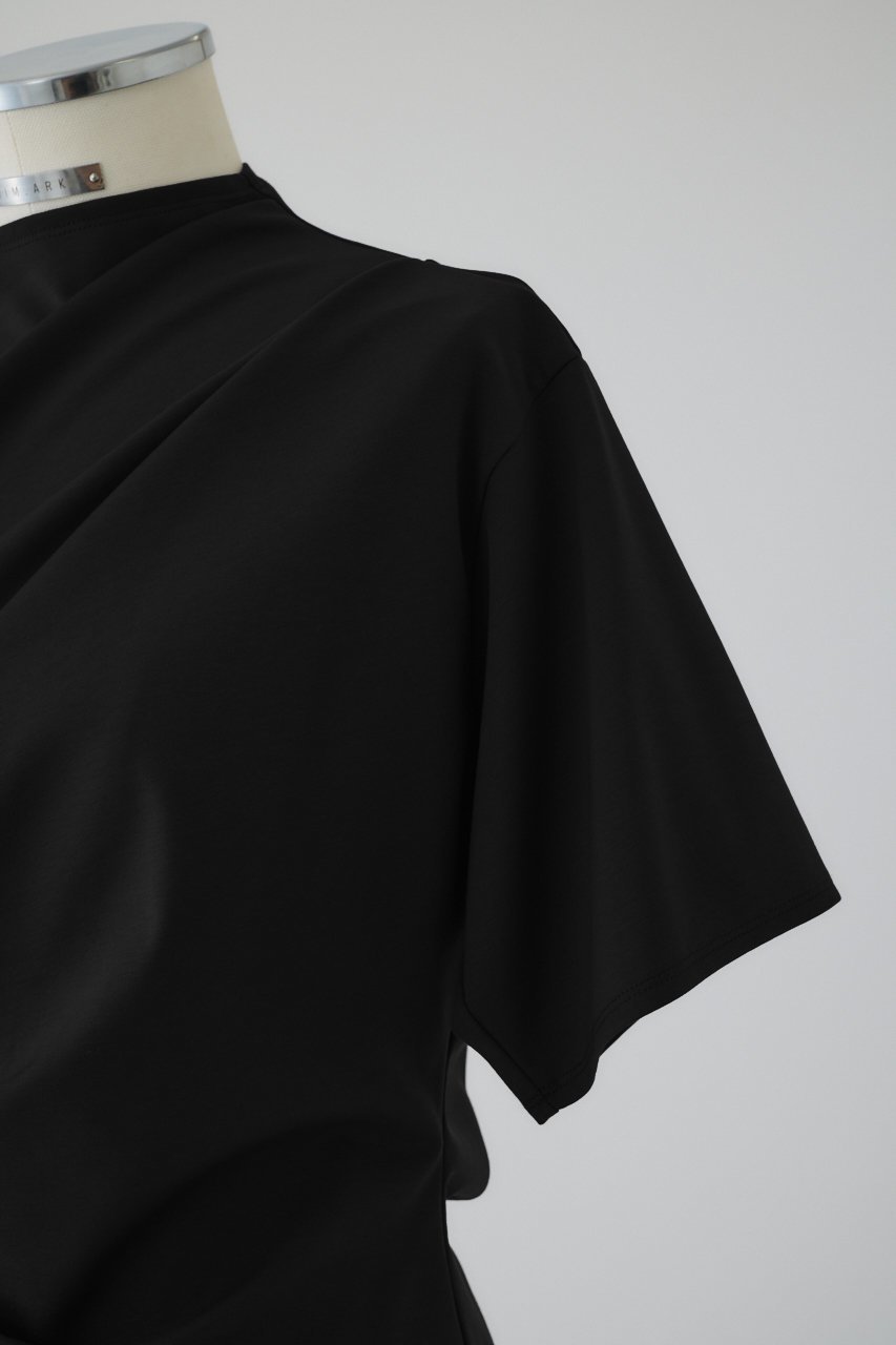 【リムアーク/RIM.ARK】のAsymmetry tuck cut tops/トップス 人気、トレンドファッション・服の通販 founy(ファニー) 　ファッション　Fashion　レディースファッション　Fashion for Women　トップス・カットソー　Cut & Sew Tops　シャツ・ブラウス・オフィスカジュアル　Elegant Blouses & Button-Ups　ロングTシャツ・Tシャツ　Longline T-Shirts & Tees　カットソー・ベーシックTシャツ　Cut-and-Sewn Tops / Stretch Tees & Basics　アシンメトリー　Asymmetrical Style　カットソー　Cut and Sewn Top　ショート　Short, Short Length　スマート　Smart, Elegant　スリーブ　Sleeve, Long Sleeve / Short Sleeve　セットアップ　Set-Up, Coordinated Outfit　ドレープ　Drape, Draping Fabric　モダン　Modern, Contemporary　other-6|ID: prp329100004577576 ipo3291000000035790242